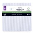 thumbnail image 3 of Mainstays 4-Piece 300 Thread Count Grey Stripe- CVC Cotton Blend Bed Sheet Set, King(Adult), 3 of 6