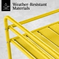 thumbnail image 5 of Best Choice Products 2-Tier Rolling Bar Cart Indoor/Outdoor w/ Storage Shelves, Wine Rack, Lockable Wheels - Yellow, 5 of 9