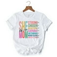 thumbnail image 6 of Inspirational Christian Mom T-Shirt, Affirmation White Tee for Strong and Motivated Mothers, 6 of 6
