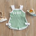 thumbnail image 2 of Bébé Sans Manches Barboteuse avec Dentelle Décoration Style Doux Arc Taille Haute Vêtements d'Été, 2 of 7
