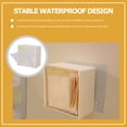 thumbnail image 6 of LEORX Cotton Pad Storage Box White Plastic 1Set, 6 of 8
