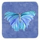 Papillon sur Ardoise Bleu Mousse Sous-Verres&44; Ensemble de 4 – image 1 sur 1