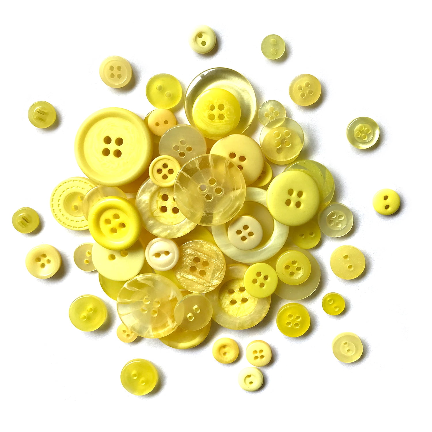Buttons Galore 700+ Spring Colors Craft & Sewing Buttons in Mason Jar