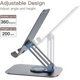 thumbnail image 2 of Tablet Stand, Adjustable Swivel Desktop Holder with 360 Degree Rotating Base, Foldable Cradle, Galaxy Tab A8/A7 Lite/A7/S8/S7, Tab/Phones(4-13"), Grey, 2 of 5