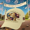 thumbnail image 5 of U.S. 250th Anniversary Patriotic Baseball Cap, Adjustable Retro Washed Vintage Style Hat for Men Women, Celebrate 250 Years of History, Freedom, and Pride, Khaki, 5 of 8