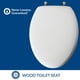 thumbnail image 3 of Asiento de inodoro Mayfair 1844BNA alargado blanco cepillado, 3 of 7