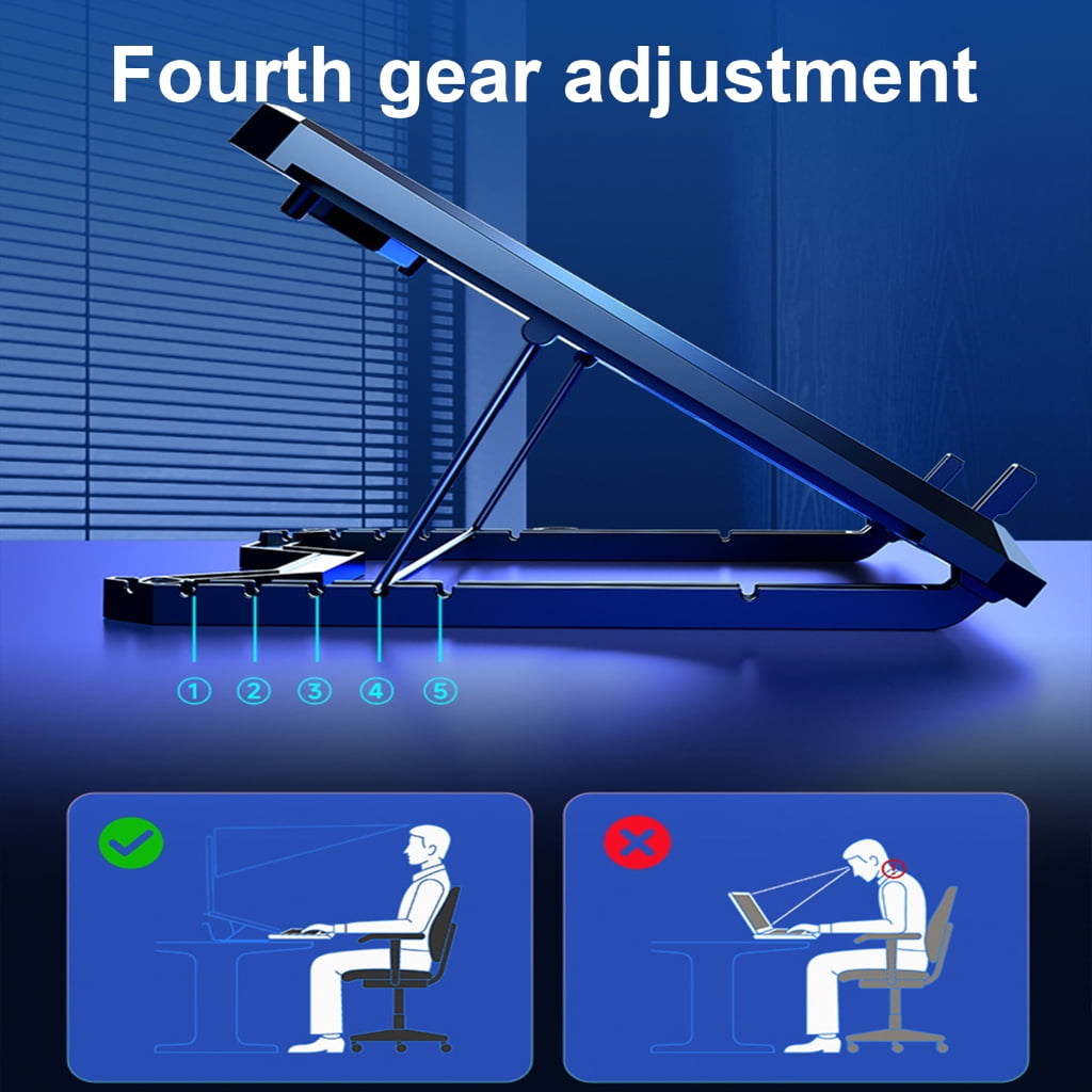 Laptop Cooling Pad Heat Dissipation Platform with Backlit , Quiet Cooling for Laptops, Multiple Angles