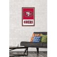 thumbnail image 2 of NFL San Francisco 49ers - Logo 21 Wall Poster, 14.725" x 22.375", Framed, 2 of 3