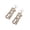 Gold, variant on Elegant 2025 Number Letter Earrings with Rhinestones Accent for Trendy Women