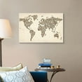 thumbnail image 4 of Great Big Canvas "World map made up of shoes"  by Michael Tompsett Black Gray   Wrapped Canvas Print Wall Artwork, 4 of 7
