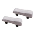 thumbnail image 4 of Almohadillas de reposapiés de silla de oficina almohadillas de brazo de algodón lino de algodón cómodo y espeso amortiguación aumentando almohada de Gris claro, 4 of 8