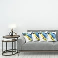 thumbnail image 3 of Ambesonne Animal Throw Pillow Cover 4 Pack, Exotic Parrot Painting, 20", Pale Blue Navy Blue, 3 of 7