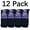 Navy, variant on Falari Diabetic Crew Socks, 12 Pairs, Physician Approved for Men and Women, Blood Circulation Support, Edema Relief 10-13 Black