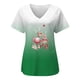 thumbnail image 2 of Uniformes médicos cortos con estampado de Papá Noel para mujer, blusa de enfermería con bolsillo, camisa de trabajo para el cuidado de mascotas, camisa de enfermera, 2 of 5