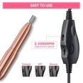 thumbnail image 3 of Lima De Uñas Eléctrica Usb Kit De Taladro De Uñas Eléctrico Manicura Pedicura Pulidora Para Mujeres Y Hombres Vogacara CE007407-01, 3 of 6