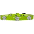 thumbnail image 6 of Dog, Puppy  Pet Designer Croc Widget Collar, "Silver Flowers", 6 of 11