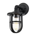thumbnail image 3 of Elegant Lighting Hugo 6 Inch Outdoor Wall Sconce In Black, 3 of 8