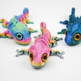 thumbnail image 3 of PLA 3D Printed Chameleon Model Multicolor Multi-jointed Chameleon Action Figure Movable Articulated Animal Figurine, 3 of 6