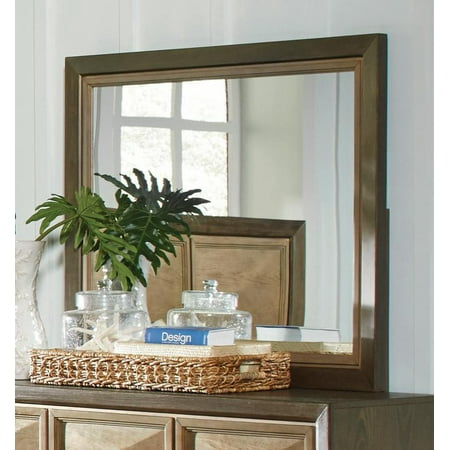Antique Sage Finish - Coaster Company Wheatland Transitional Dresser Mirror, Wire Brush Sage and Antique Gold 38