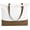 White Khaki, variant on 1 Pack Canvas Tote Bag with Zipper, Blank Grocery Bags, Widened Washable Bag with Inner Pocket, Shopping Travel Large Tote Bags for DIY Heat Transfer, Christmas Craft (Black/White)