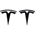 thumbnail image 1 of Juego de emblemas metálicos 3D para Tesla Model Y (2 piezas, negro), 1 of 2
