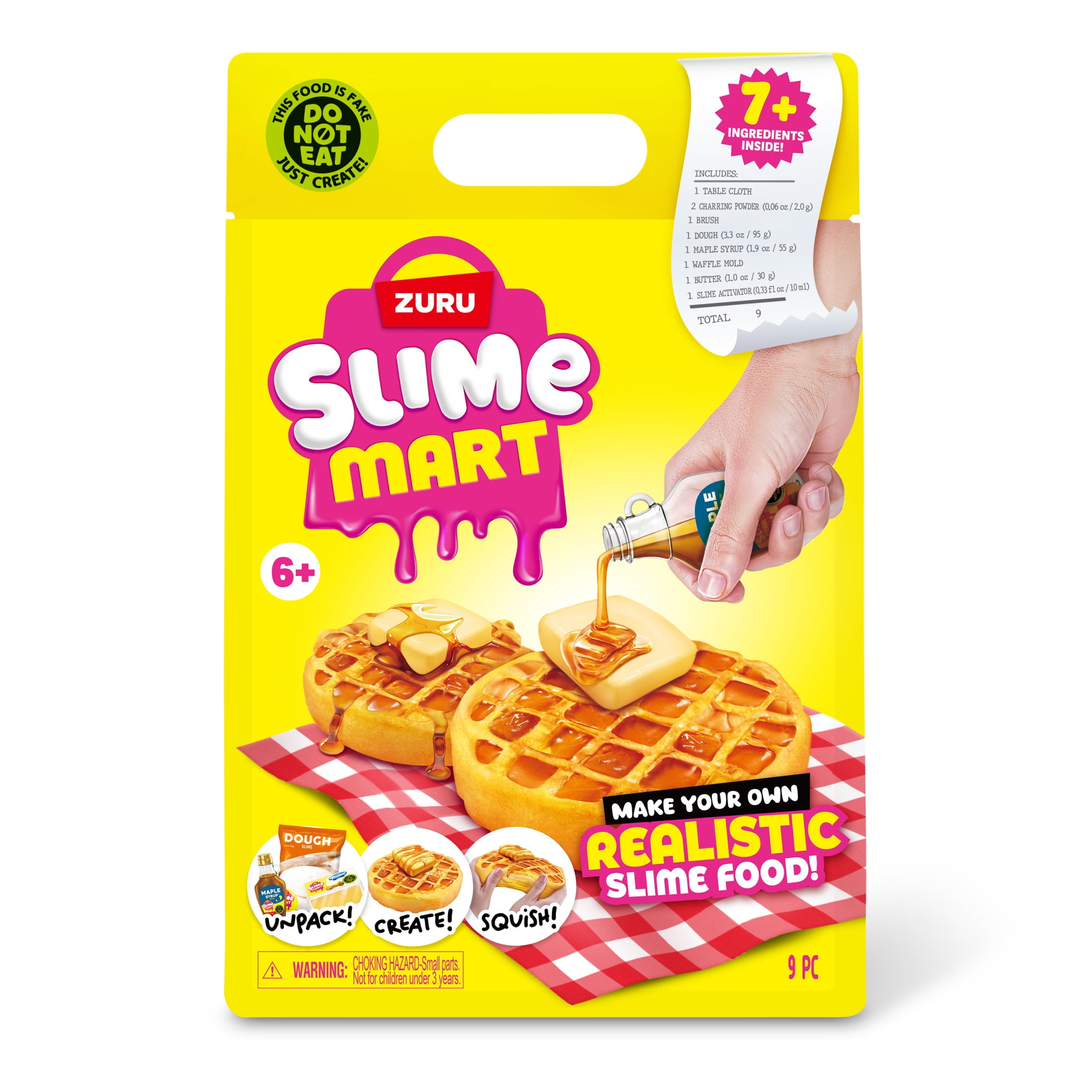 Slime Mart Small Bag Waffles Pretend Play Food Themed DIY Slime Craft Toys by ZURU