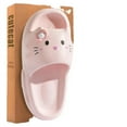 thumbnail image 2 of Women House Slippers Cloud Cat Cartoon Cute Funny Sandals Couples Summer Flip Flops Eva Female Male Beach Slides Home Shoes, 2 of 6