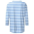 thumbnail image 4 of Dmsael Womens Fall Clothes Women's Crew Neck Long Sleeve Shirts Basic Loose Fit Layering Tops Sky Blue,M, 4 of 5