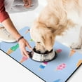 thumbnail image 2 of Sweet Treats Ice Cream Dessert Food Pattern Summer Colorful Dog Food Mat Absorbent Non-Slip Durable Pet Feeding Mat, 2 of 5