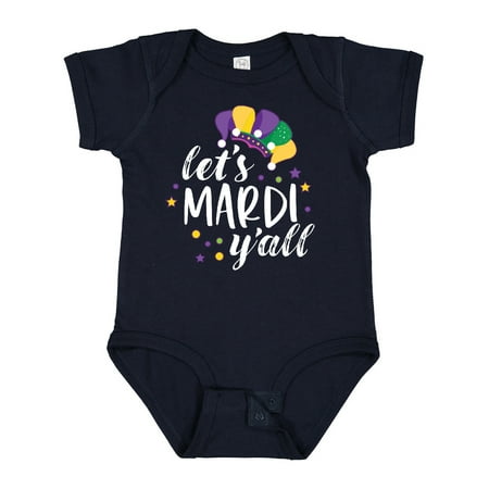 

Inktastic Mardi Gras Let s Mardi Y all with Jester Hat Gift Baby Boy or Baby Girl Bodysuit