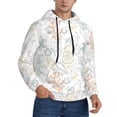 thumbnail image 2 of Fotbe Men's Hoodie with Sea Animals Pattern - Kangaroo Pocket Pullover Hooded Sweatshirt, Perfect for Daily Wear, Travel, and Home-Small, 2 of 7