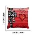 thumbnail image 3 of Puntoco Funda de sofá para San Valentín, funda de cojín, decoración personalizada para el hogar, 3 of 5