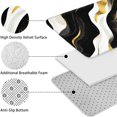 thumbnail image 5 of Black and Gold Marble Layered Waves Pattern Bathroom Rugs Sets 3 Piece,Toilet Cover Set,Absorbent Non Slip Bathroom Mats Sets with U-Shaped Contour Rug Toilet Rug Set, 5 of 5