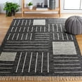 thumbnail image 2 of SAFAVIEH Kilim Igor Geometric Area Rug, Black/Ivory, 5' x 8', 2 of 8