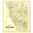 thumbnail image 2 of Stone 15x17 Gold Ornate Wood Framed with Double Matting Museum Art Print Titled - Buffalo New York Landowner - Stone 1866, 2 of 4