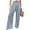 Green, variant on Womens Striped Palazzo Pants | Smocked High Waisted Wide Leg Trousers Pants for Women, Casual Summer Fall Stylish Pants with Pockets
