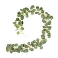thumbnail image 1 of Guirnalda de eucalipto artificial de 1 m con hojas largas, decoración de plantas Verde, 1 of 9