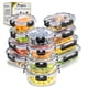 thumbnail image 1 of MAGMALIFE Juego de 24 Piezas, 12 Contenedores de Vidrio Y 12 Tapas, Herméticos, Tapas de Cierre Fácil, Refractarios Resistentes Aptos para Horno, Microondas, Refrigerador, apilables, 1 of 8