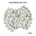 thumbnail image 2 of Placemats Set Of 4 / 6, Wisteria Flower Placemats For Dining Table Indoor/Outdoors Heat Resistant Washable Placemats 18" X 12", 2 of 8