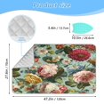 thumbnail image 2 of Ironing Mat Portable Ironing Blanket for Table Top Travel Ironing Pad for Washer Dryer 27.6" x 47.2" Floral Pattern with Roses, 2 of 6