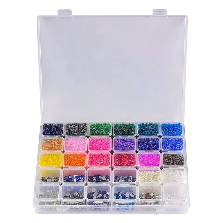 30 Grids Large Diamond Painting Storage, Tools Containers Plastic