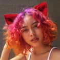 thumbnail image 1 of Up to 65% Off Color Hand Made Cos Simulation Animal Ear Cat Ear Clip Cute Plush Ear Necklace Rings Earring Jewelry on Clearance, 1 of 2