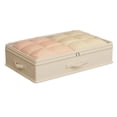 thumbnail image 4 of Extra Large Under Bed Storage Bag, Flat Foldable Container for Down Jackets and Quilts, High Capacity Clothes Organizer for Seasonal Storage, Beige, 4 of 4