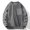 Gray, variant on Yanghang Oversized Hoodies Men Casual Fashion Long Sleeve Pockets Splice Pullover Crewneck Sweatshirt