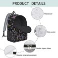 thumbnail image 4 of Flowers Design Laptop Backpack for School College and Work, Large Capacity Bookbag with Secure Sleeve, Durable Everyday Backpack for Commuting and Travel, Sunflower Floral Unisex Gift for Teens Adults, 4 of 5