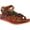 CAMEL, variant on L'Artiste Goodie Hand-Painted Leather Floral Sandal