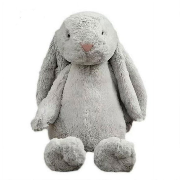 Lapins en Peluche Doux, Lapin à Longues Oreilles Jouet de Dessin Animé de Pâques pour Enfants Cadeau d'Anniversaire