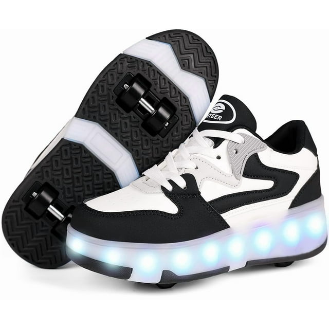 Zapatos de patines Ufatansy para niños, niñas y niños, con luces LED
