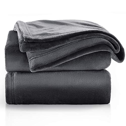 BEDSURE Fleece Blanket Throw Size Dark Grey Lightweight Throw Blanket Super  Soft Cozy Microfiber Blanket - Walmart.com - Walmart.com