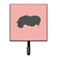 thumbnail image 1 of Vietnamese Pot-Bellied Pig Pink Check Leash or Key Holder, 1 of 1